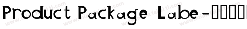 Product Package Labe字体转换